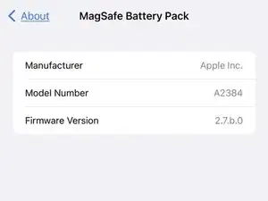 So überprüfst du die Firmware-Version des Apple MagSafe Battery Pack