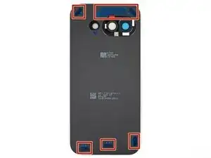 Google Pixel 9a Schutzfolien der Rückseite abziehen