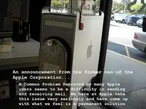 How to build a Mailbox out of an old Apple Power Mac G5 tower