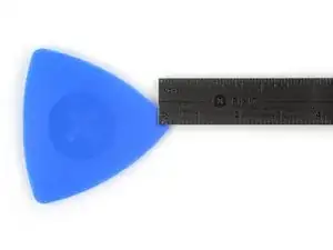 Plektrum mit einer 3 mm-Tiefenmarkierung versehen